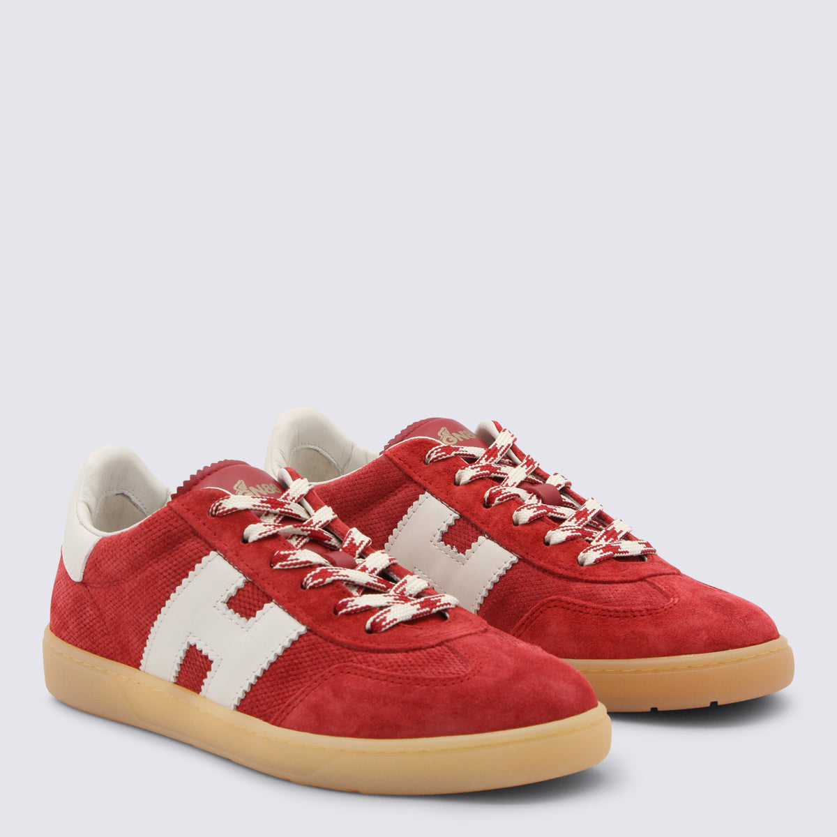 Hogan Sneakers Red _cover Tex/le ;sole Rubber