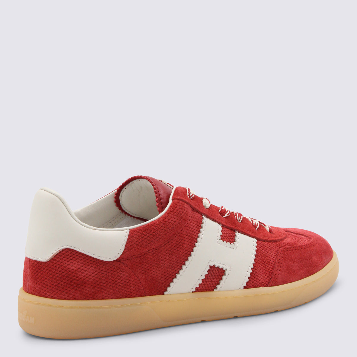 Hogan Sneakers Red _cover Tex/le ;sole Rubber