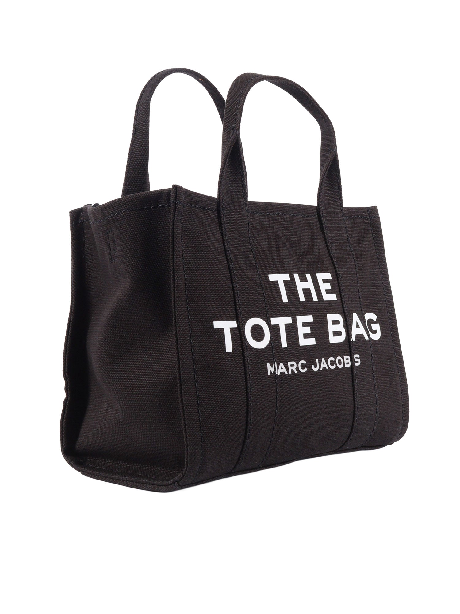THE SMALL TOTE Black Cotton Handbag