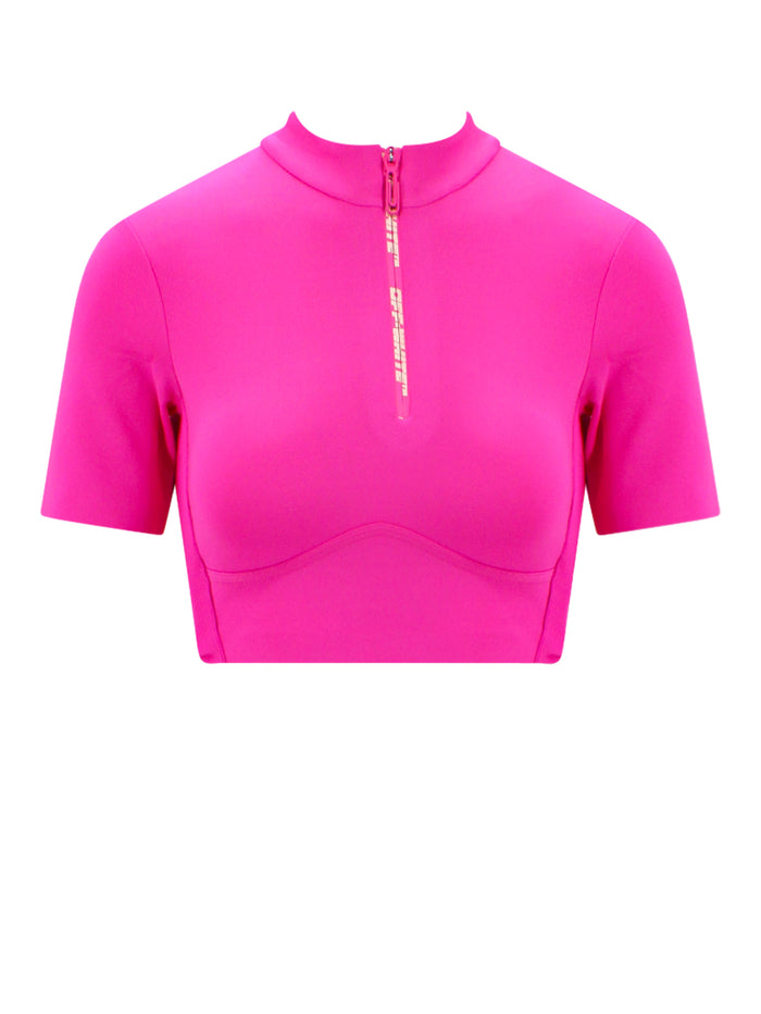 Off White T-Shirts And Polos Pink Poliammide Elastan