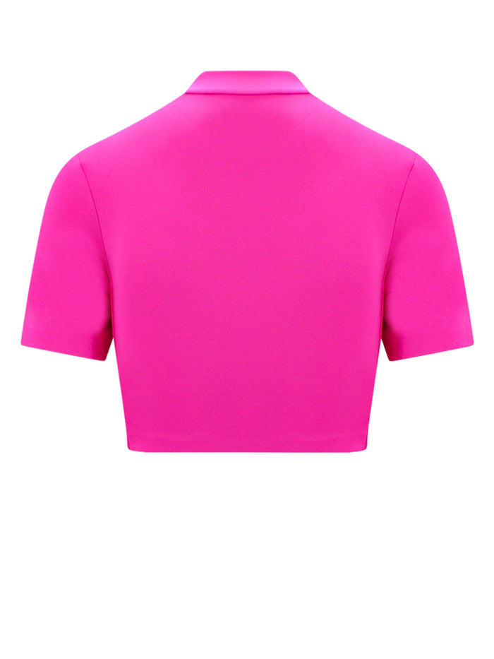 Off White T-Shirts And Polos Pink Poliammide Elastan