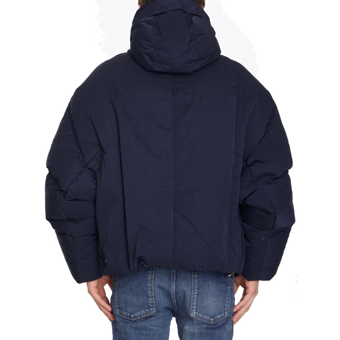 Down Jacket Blue Polyamide