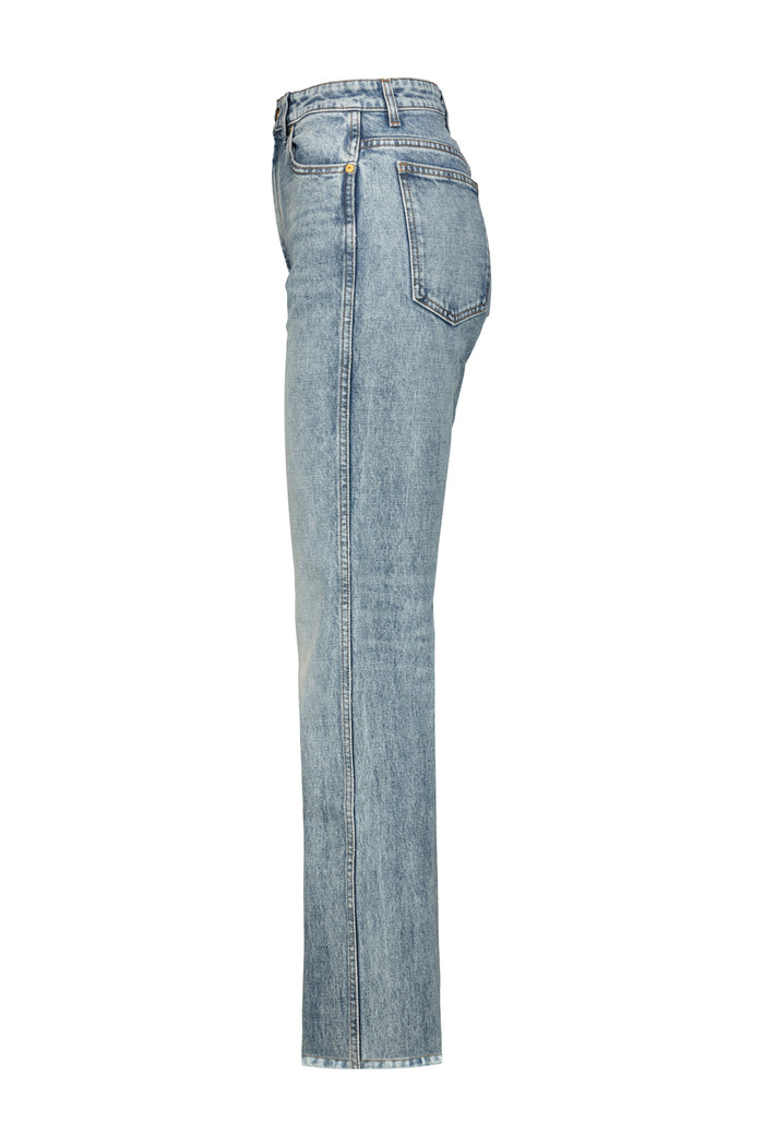 Danielle Jean In Bryce Stretch Blue Cotton Polyurethane