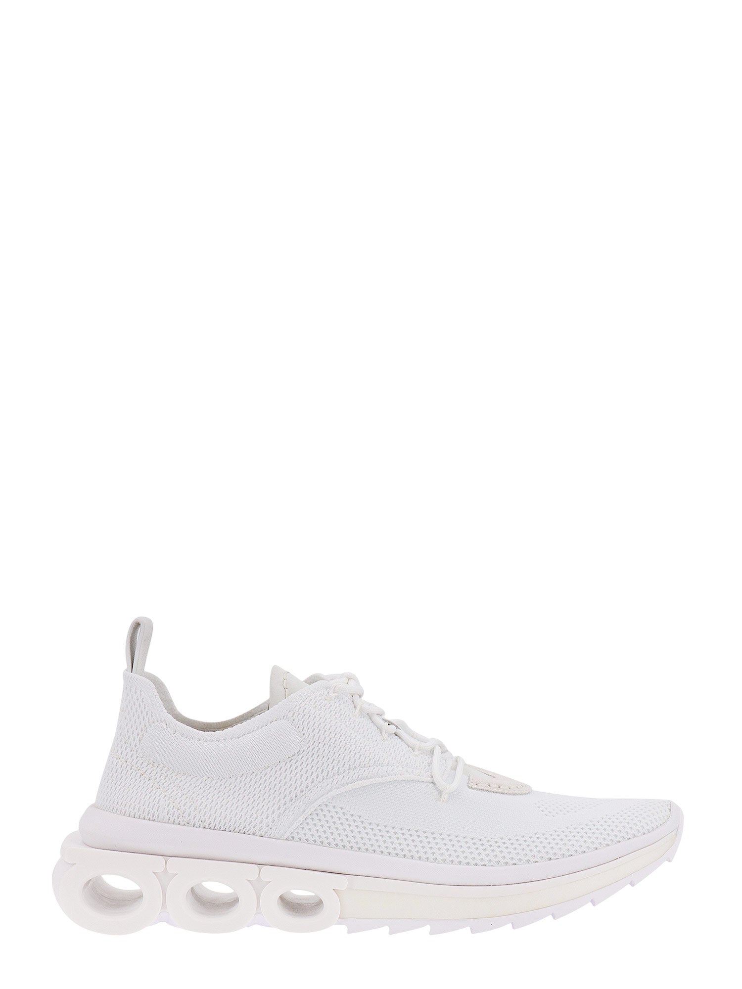 Ferragamo Sneakers White Nyon/gomma