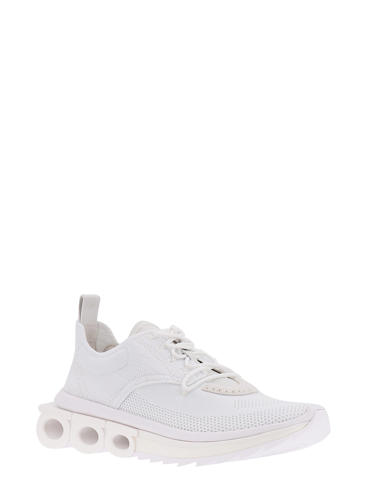 Ferragamo Sneakers White Nyon/gomma