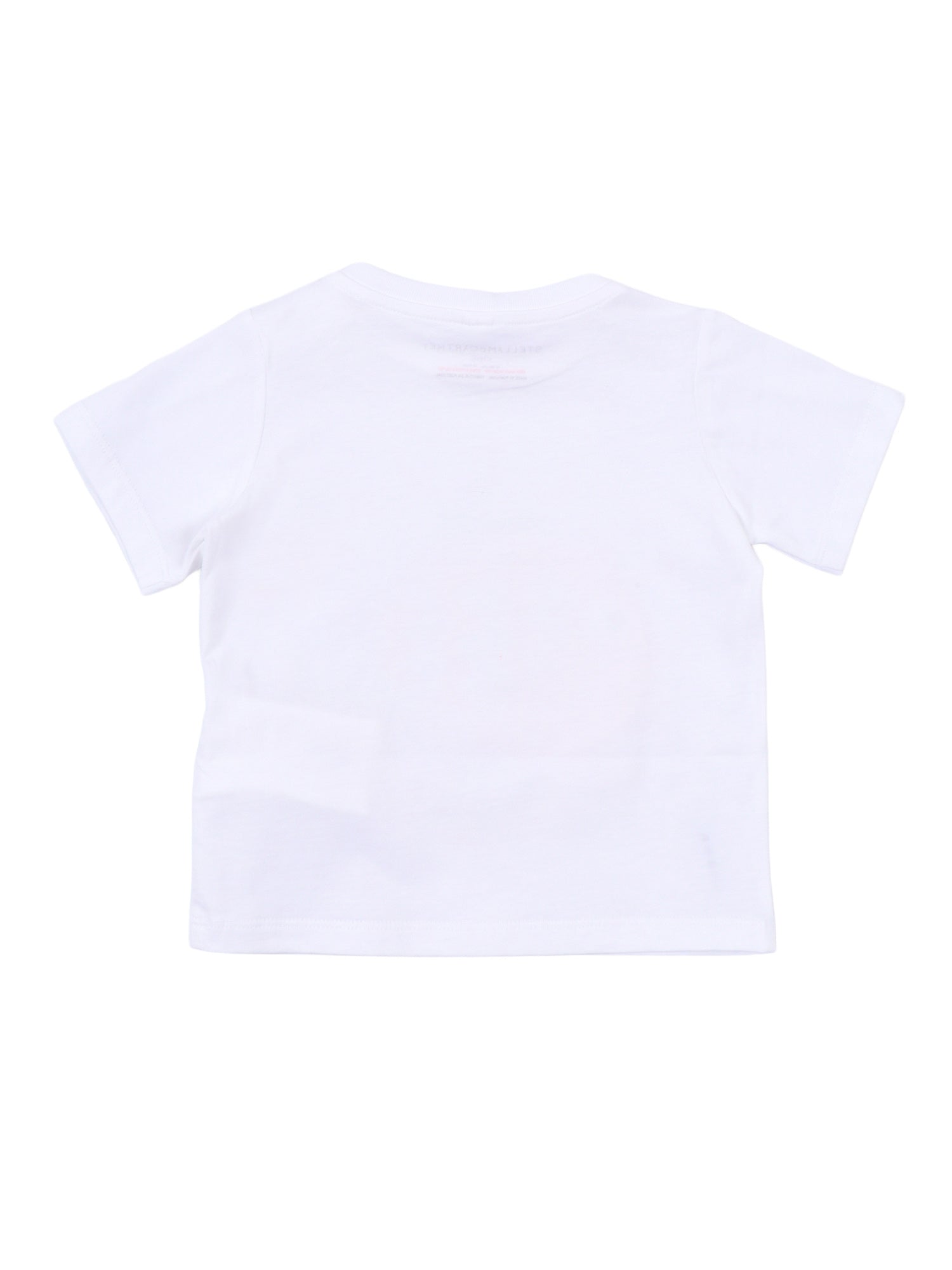 T-SHIRT-TOP White Cotton Polyester Short Sleeves T-shirt