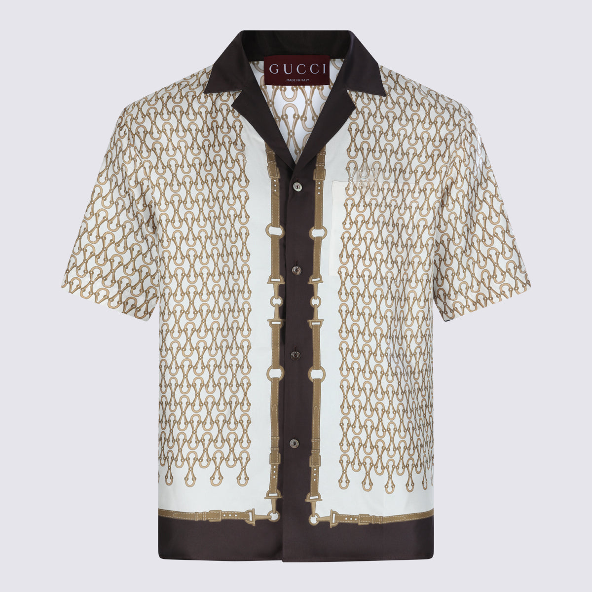 Gucci Shirts Red _silk