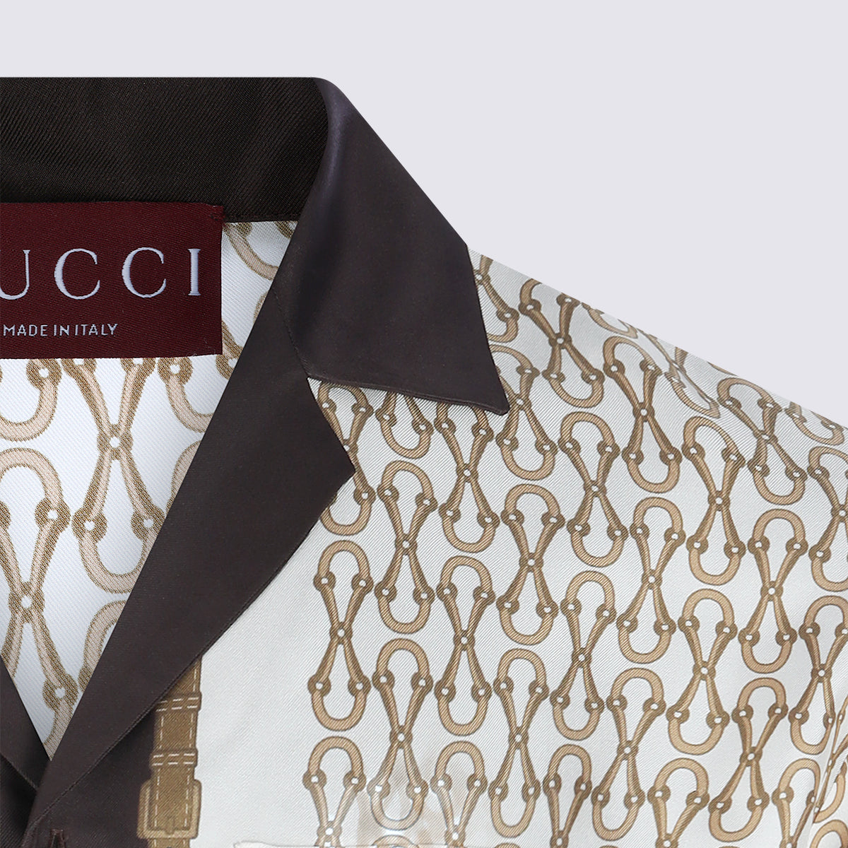 Gucci Shirts Red _silk