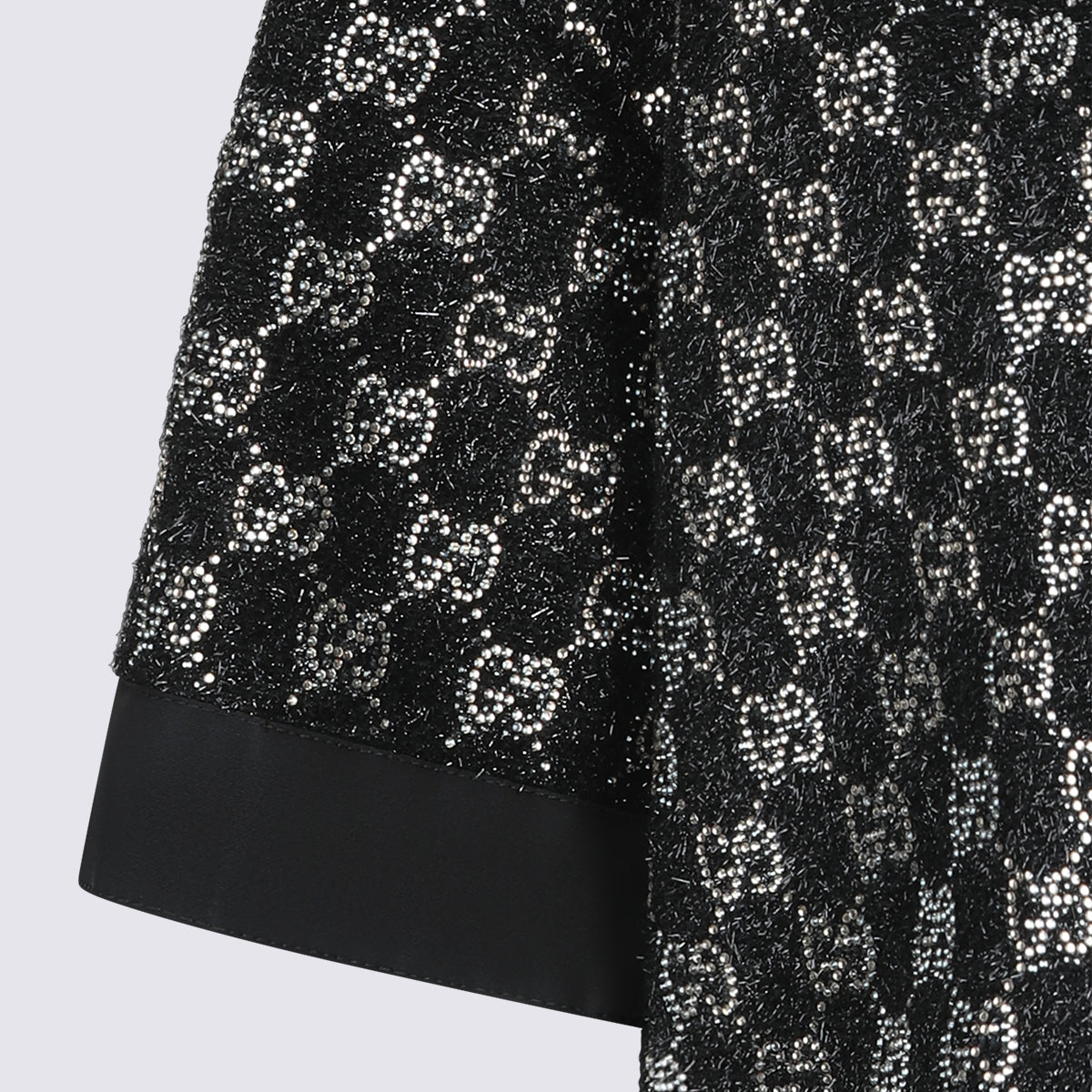 Gucci T-Shirts And Polos Black _vi Metallizd Pl Pa Co