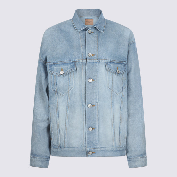 Balenciaga Jackets Dirty Light Blue _co