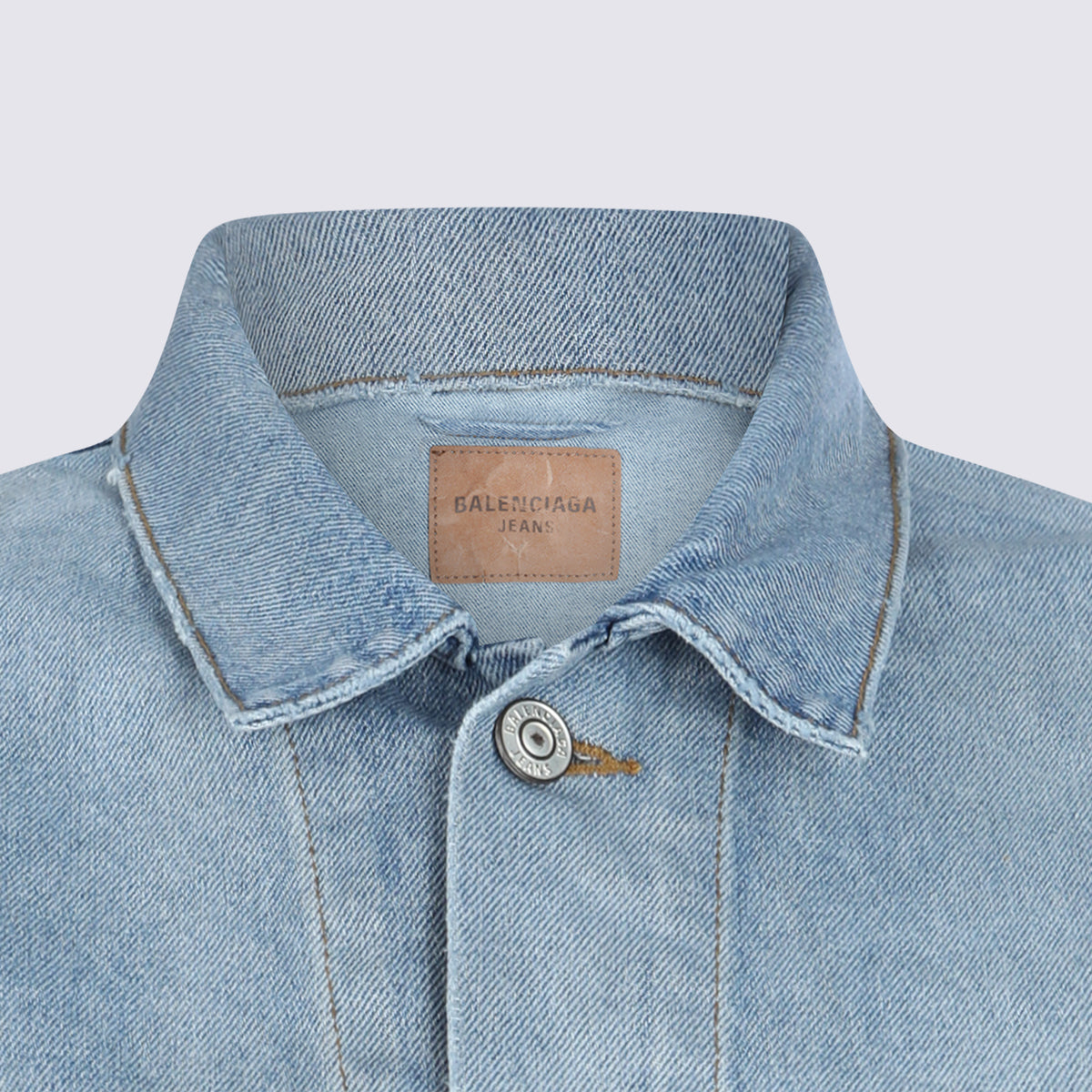 Balenciaga Jackets Dirty Light Blue _co