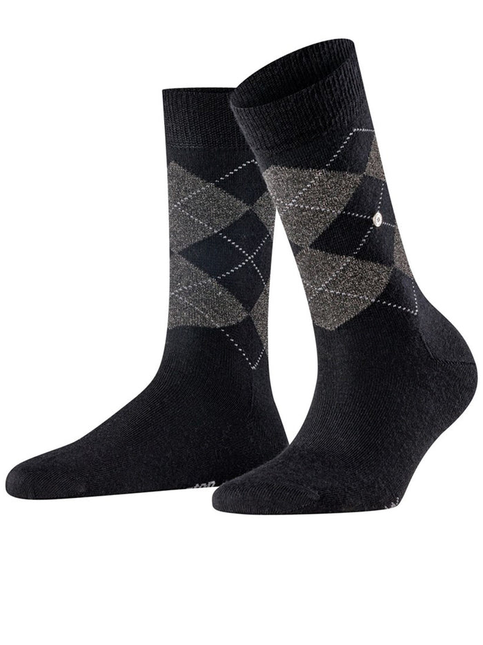 Marylebone Lurex Black Calze