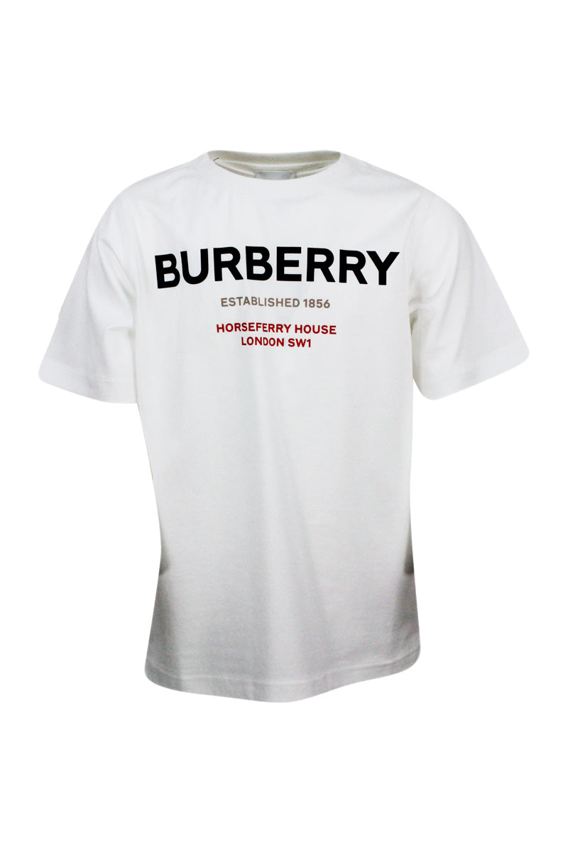 Burberry T-Shirts And Polos White 100co
