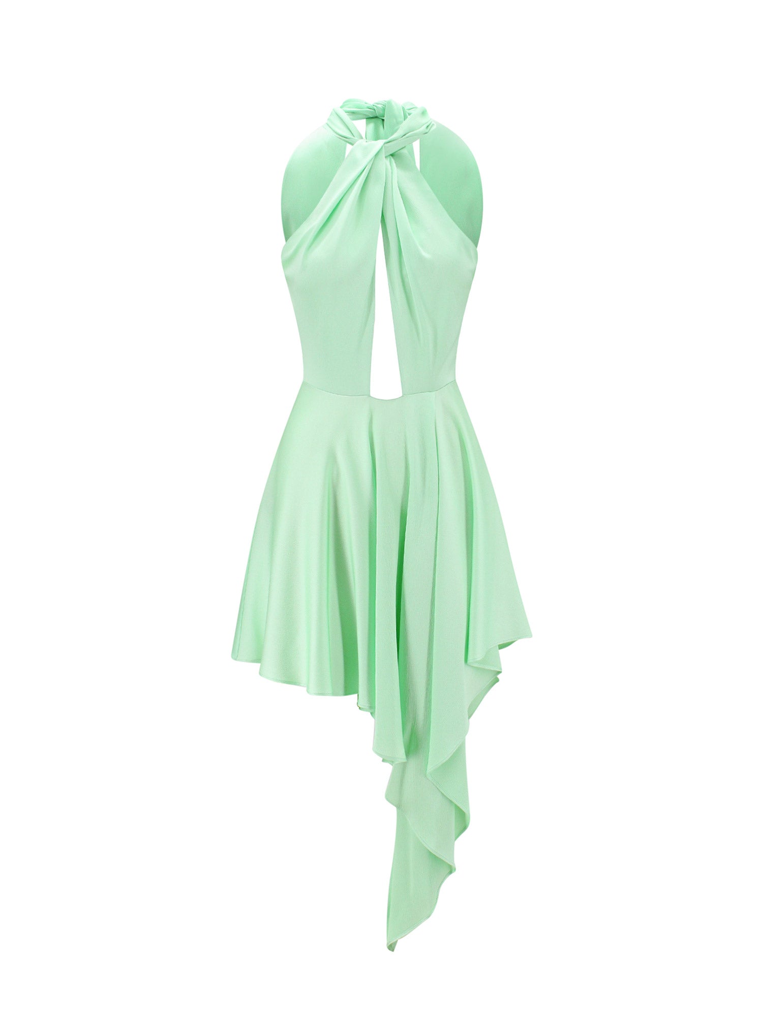 Stella McCartney Dresses Green Viscosa Sostenibile Elastan