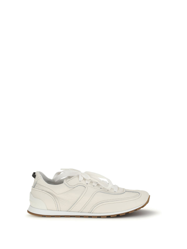 Leather Sneakers Butter Upper: Calf Suede Trainers