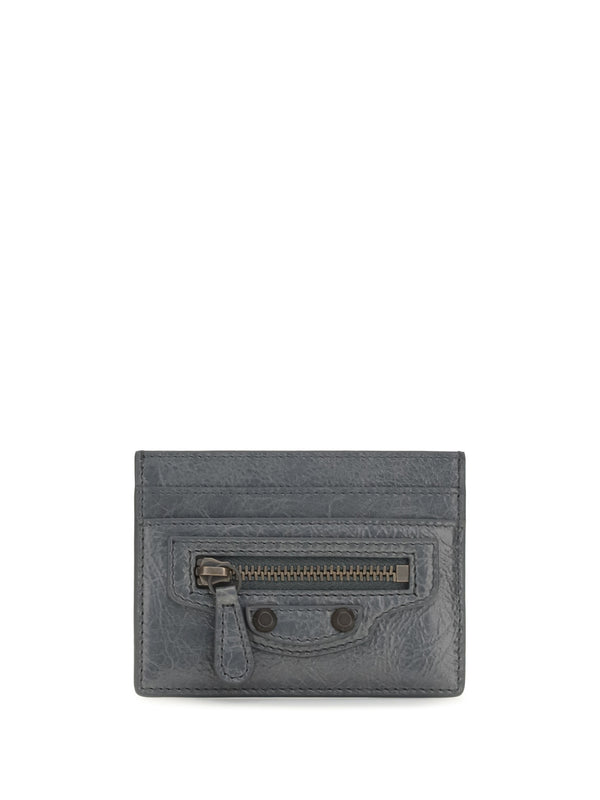Card Holder Le City Volcanic Rock Lamb Leather (ovis Aries) Wallets & Purses