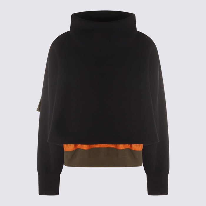 Sacai Jackets Navy/khaki Co Polyester