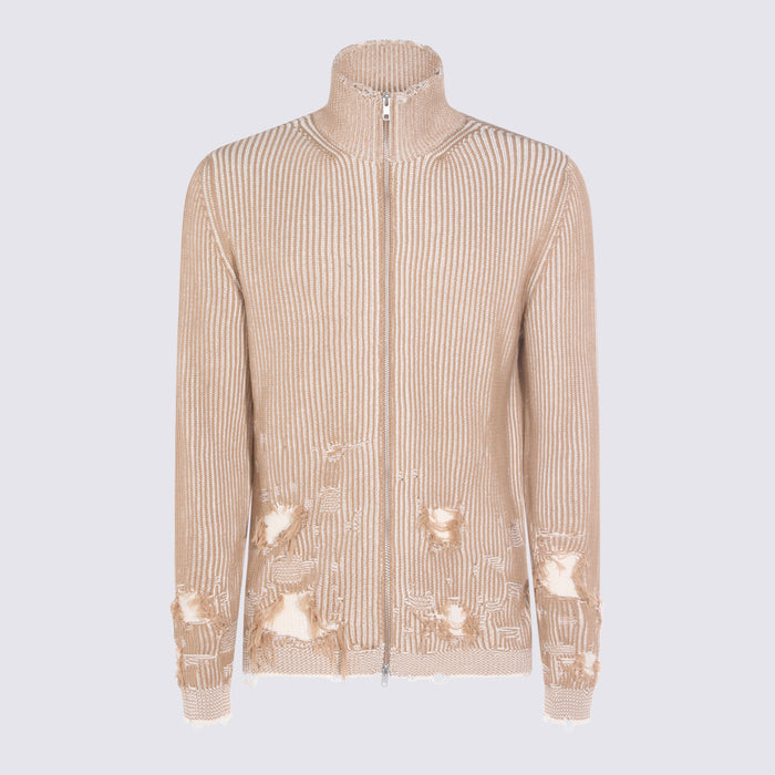 MM6 Maison Margiela Sweaters Camel-chalk _co