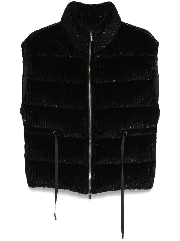 Peserico Outer: Polyester 34% gilet in black