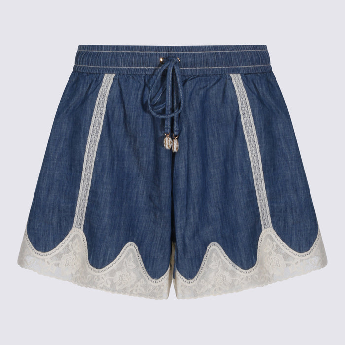 Zimmermann Shorts Railway Blue _co