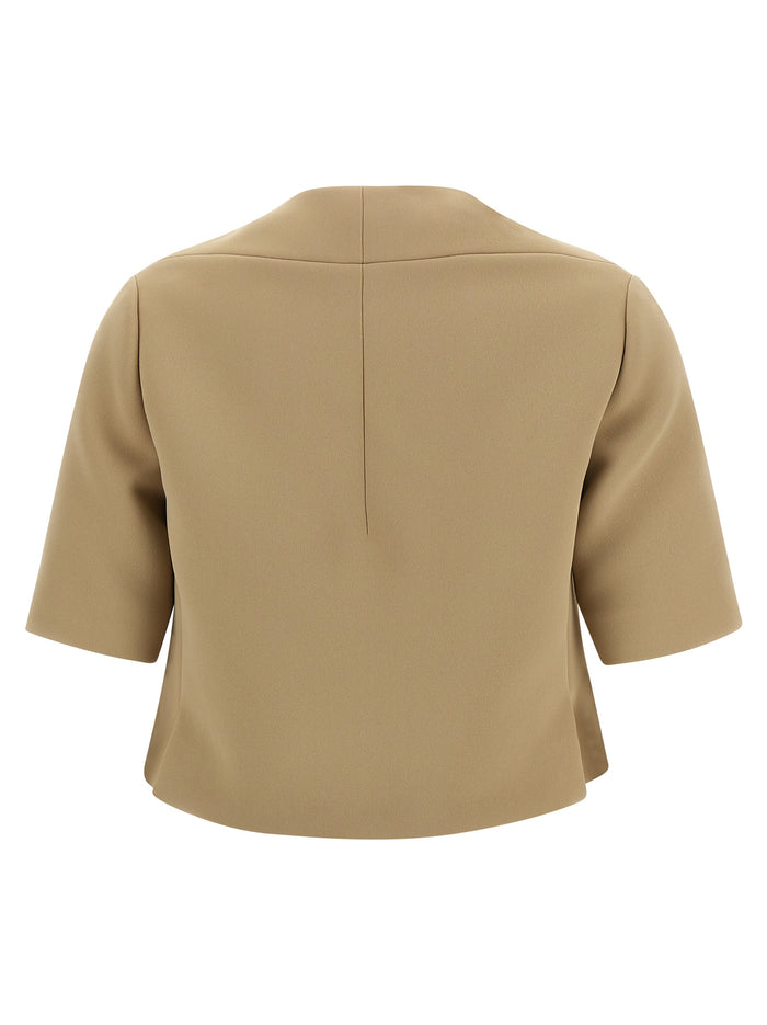 Franc jacket Beige Polyester Blazer, Suits
