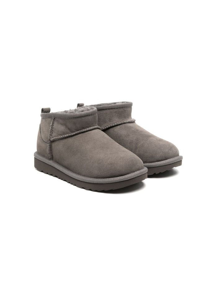 UGG KIDS Flat shoes Grey Suola In Gomma