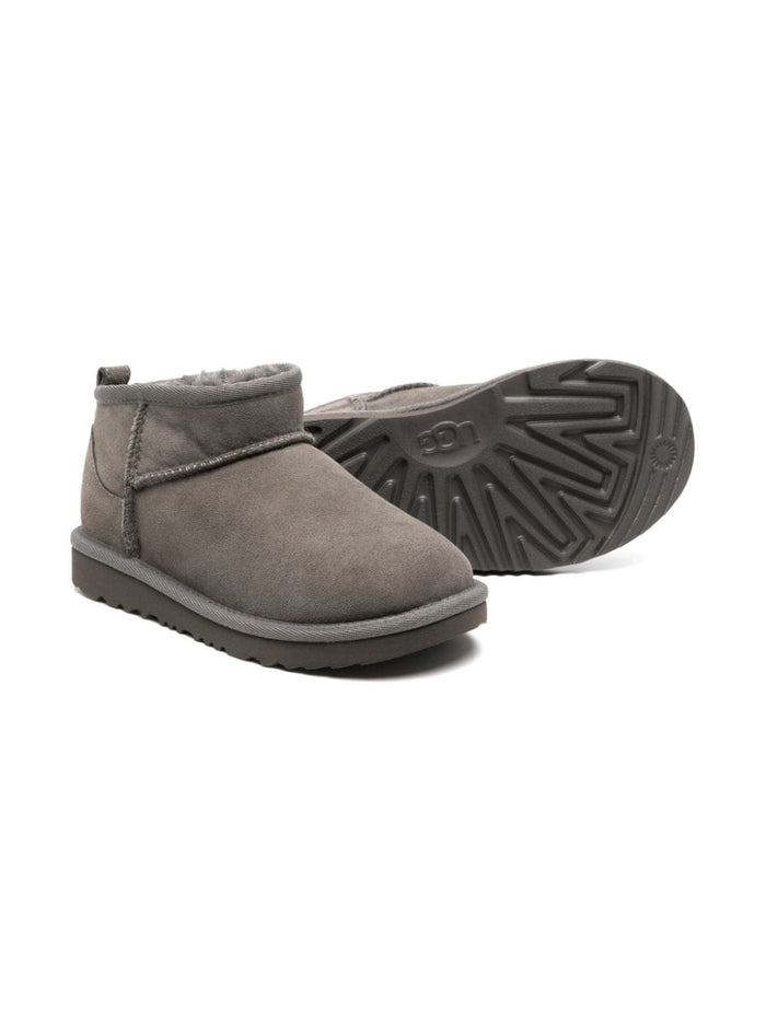 UGG KIDS Flat shoes Grey Suola In Gomma
