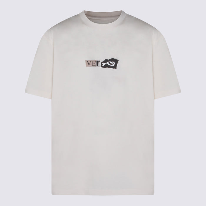 Y-3 T-shirts and Polos Chalk White _co