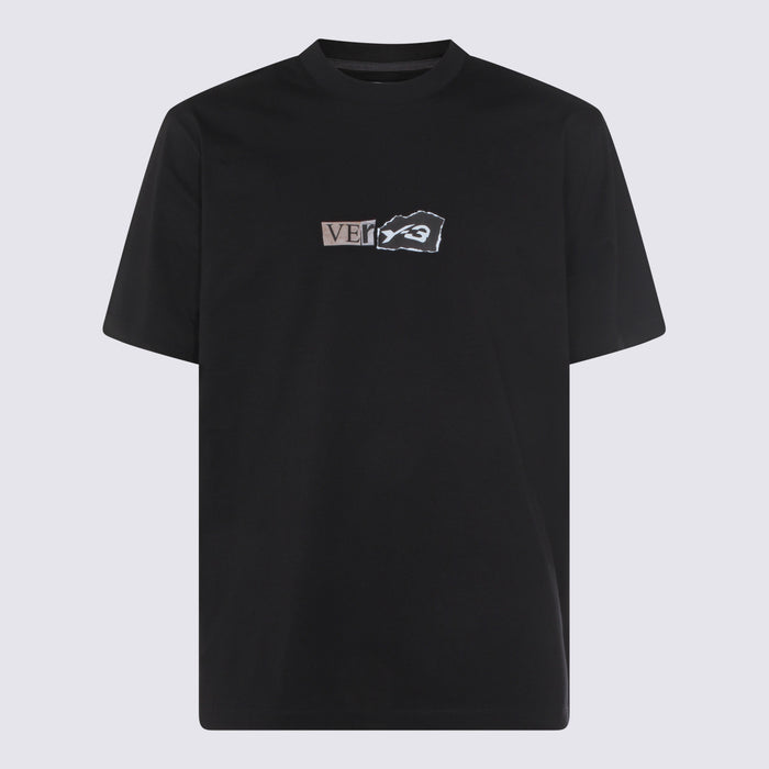 Y-3 T-shirts and Polos Black _co