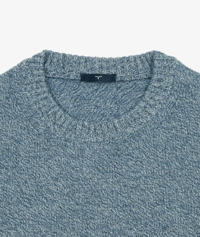Cashmere Crewneck Sweater Montreal Lightblue Round Neck
