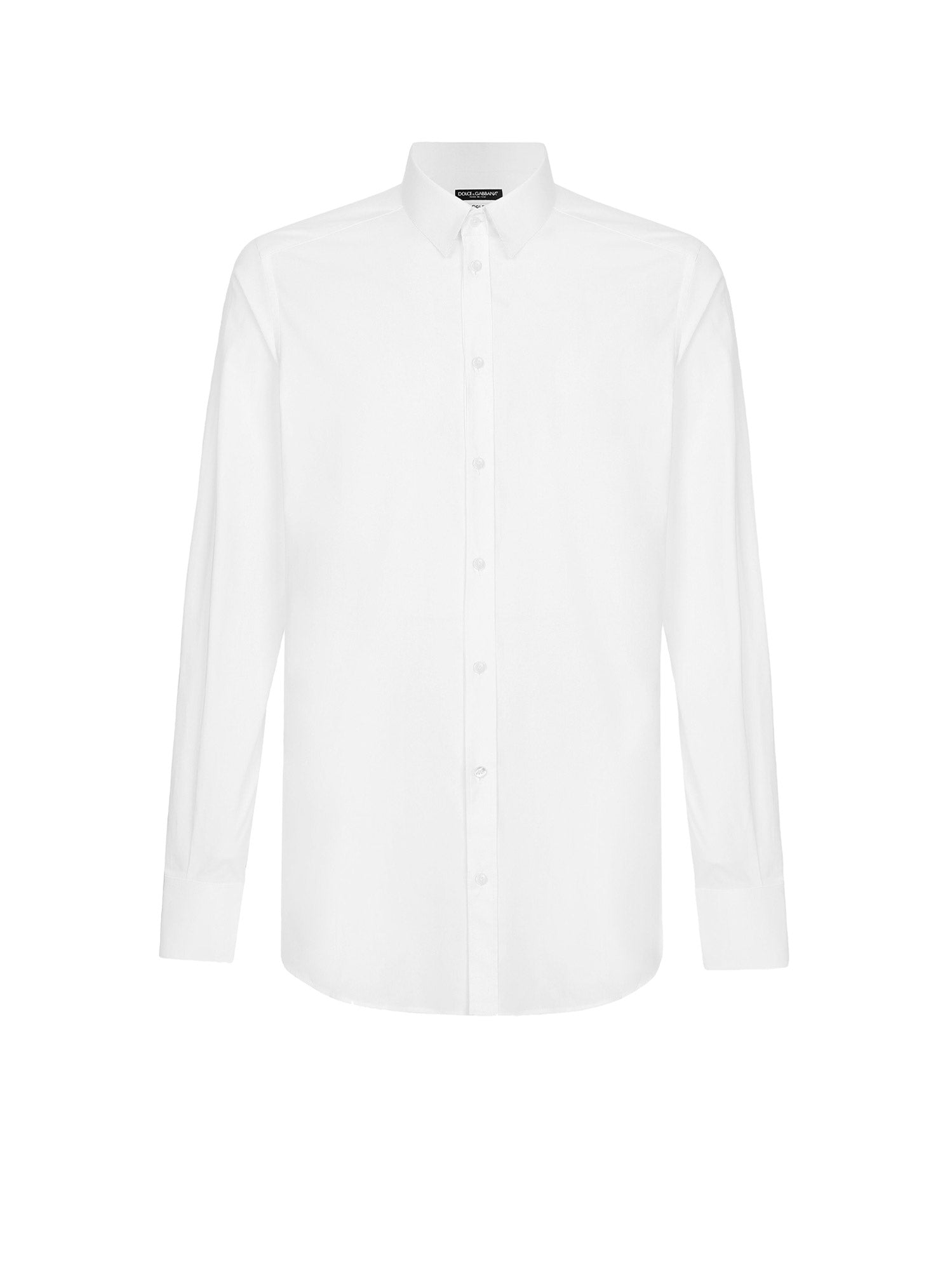 Dolce & Gabbana Shirts White Cotone Elastan