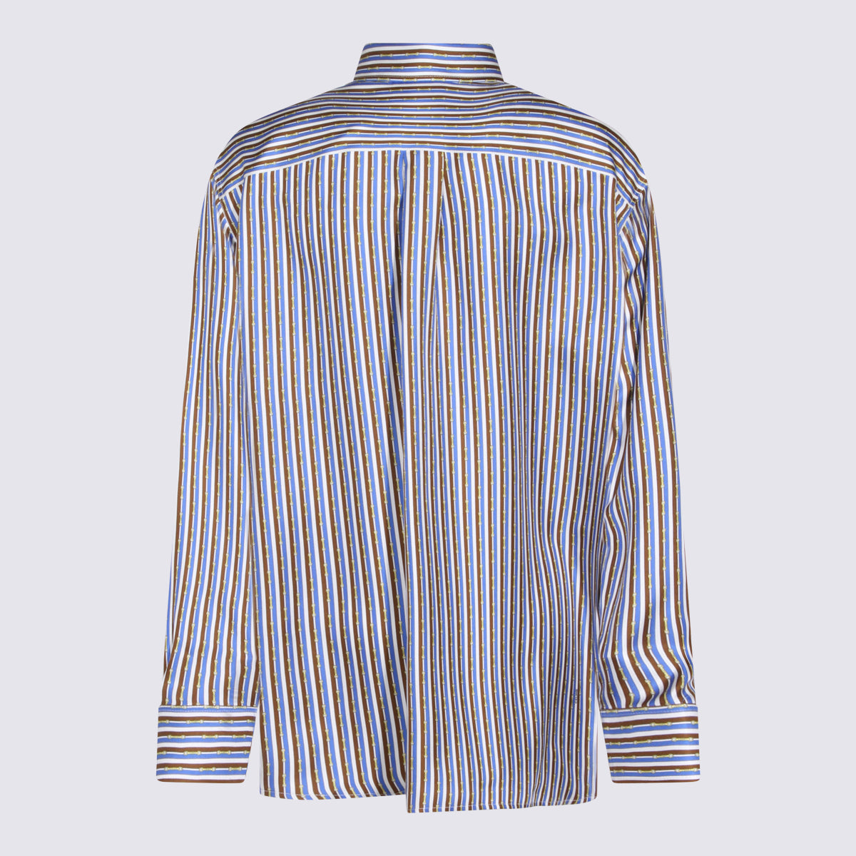 Céline Shirts Blue/brown/ivory _si