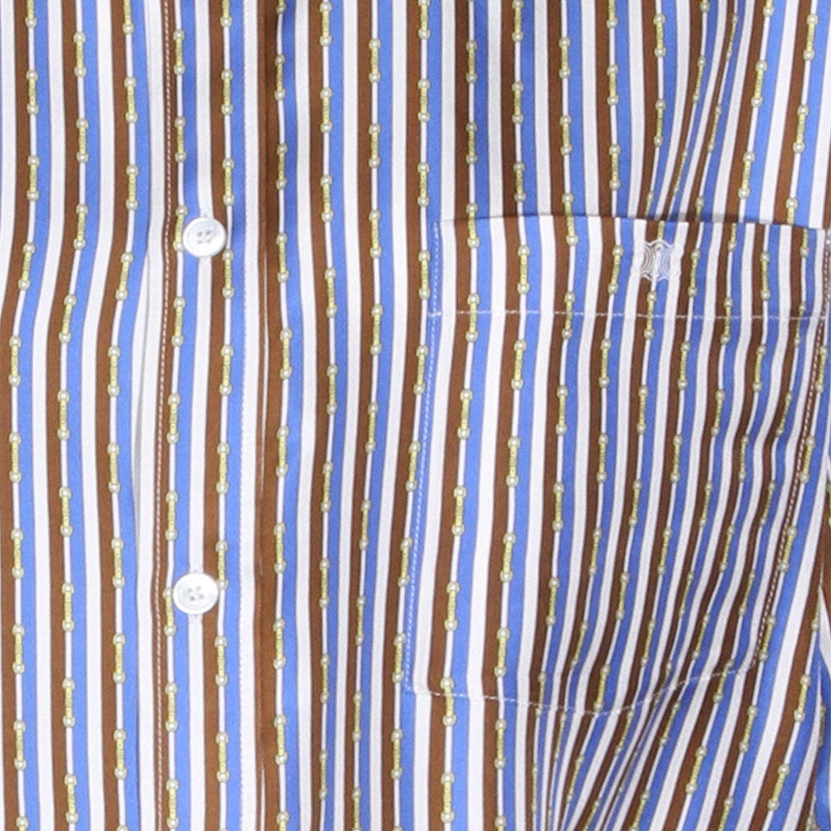 Céline Shirts Blue/brown/ivory _si