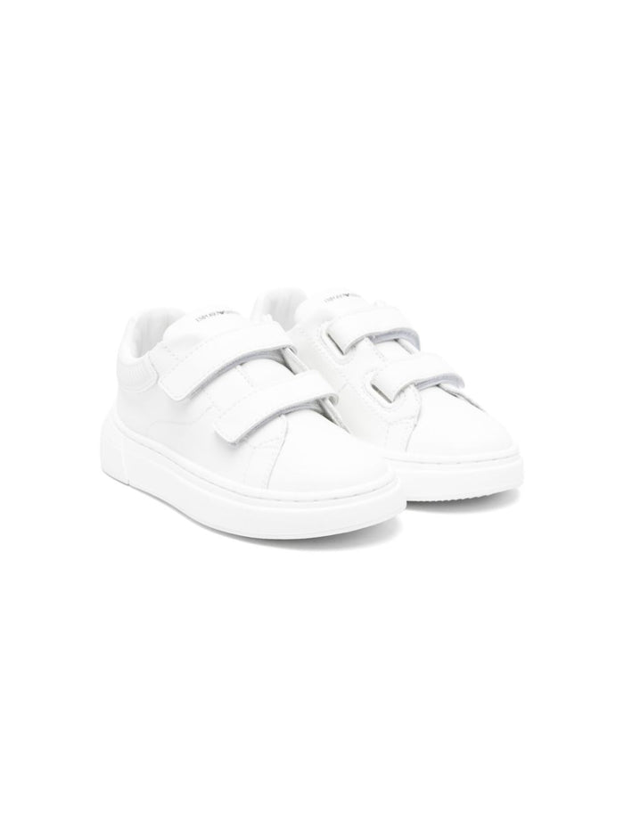 Emporio Armani Sneakers White Suola In Gomma