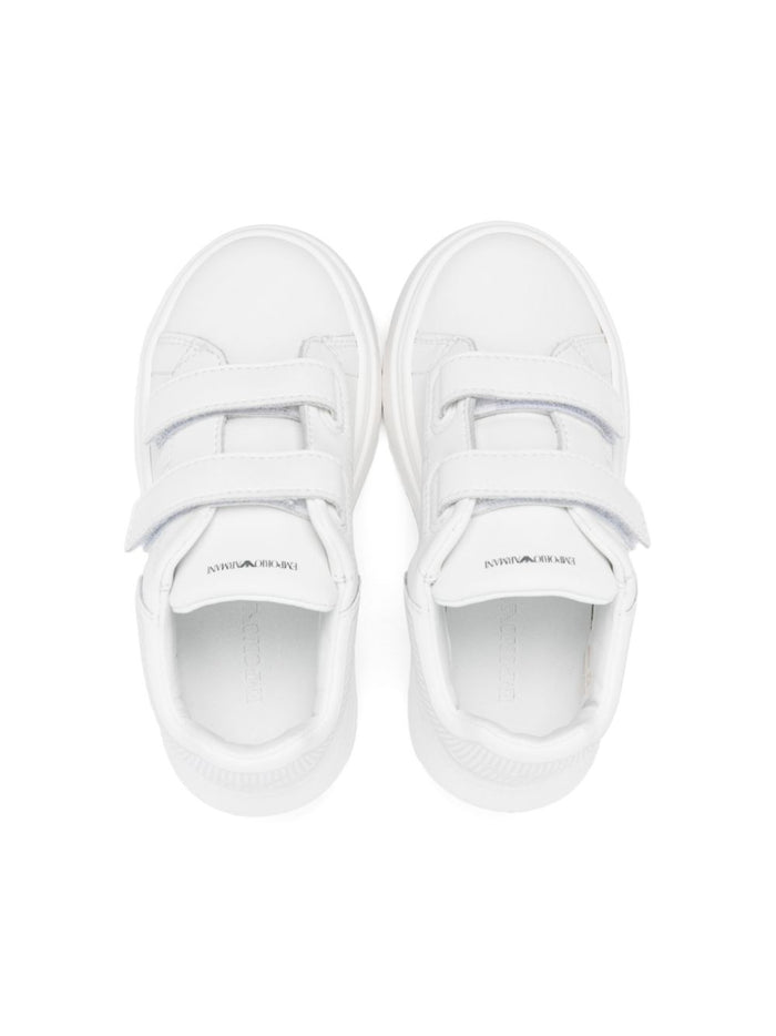 Emporio Armani Sneakers White Suola In Gomma