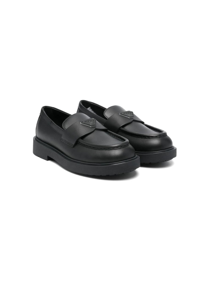 Emporio Armani Flat shoes Black Suola In Gomma