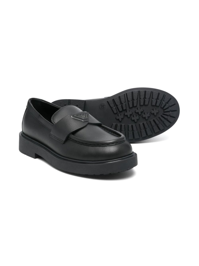Emporio Armani Flat shoes Black Suola In Gomma