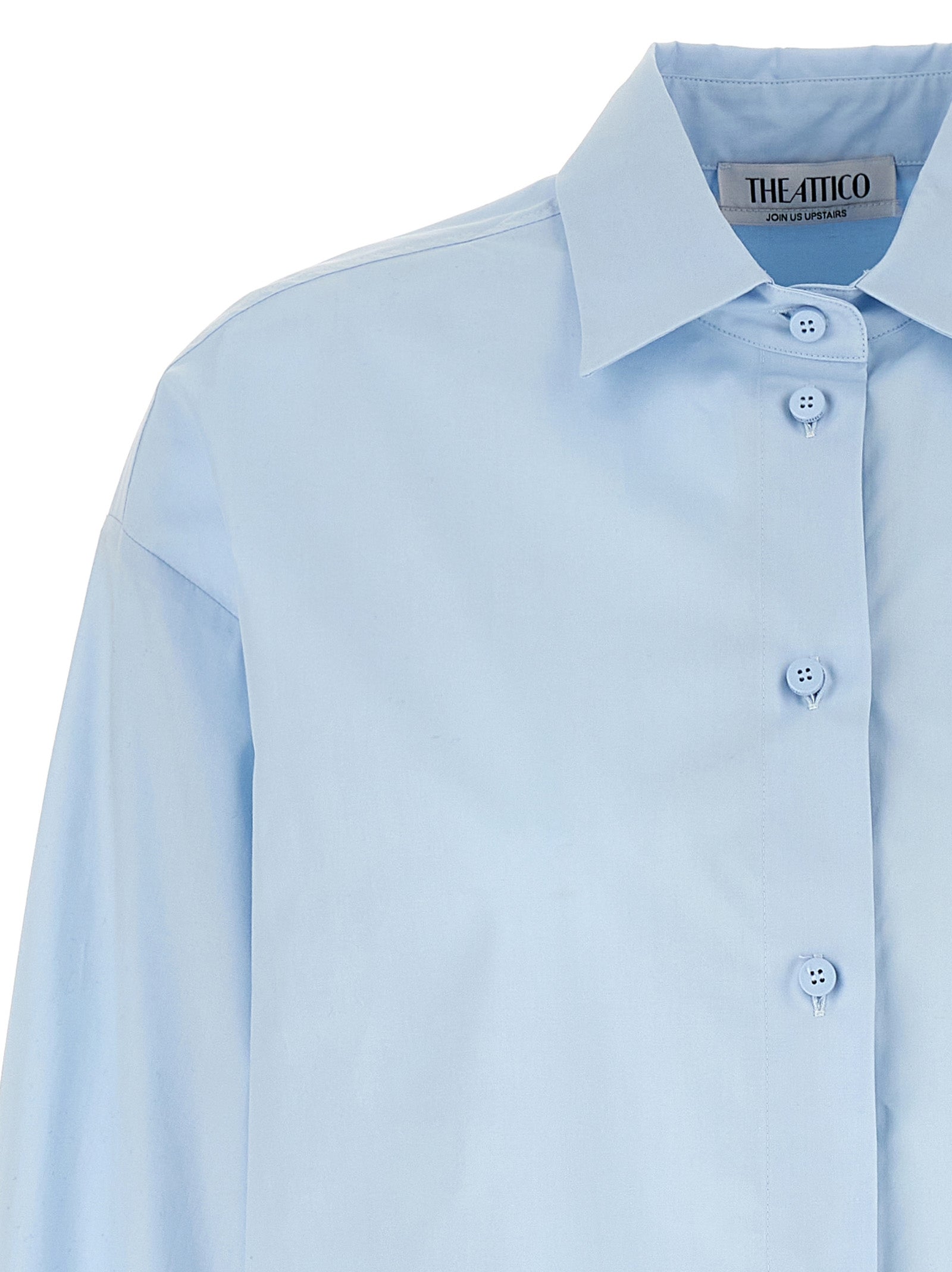 Eliza shirt Light Blue Cotton Shirt, Blouse