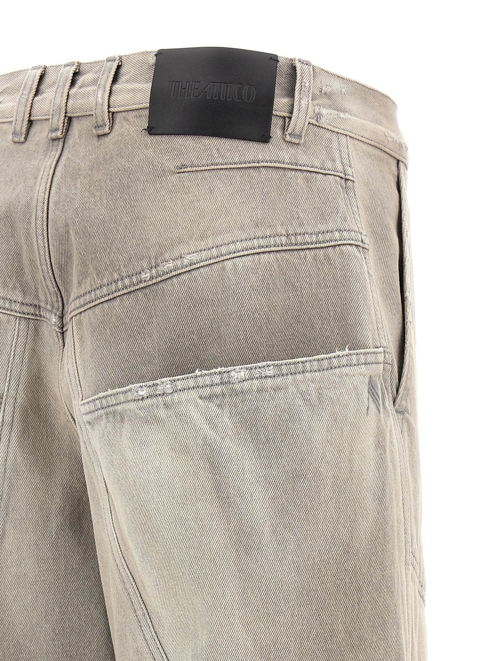 Used effect jeans Gray Cotton