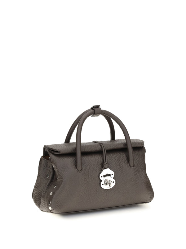 Shoulder Bag Centauro Brown Leather Castel Del Monte Calf