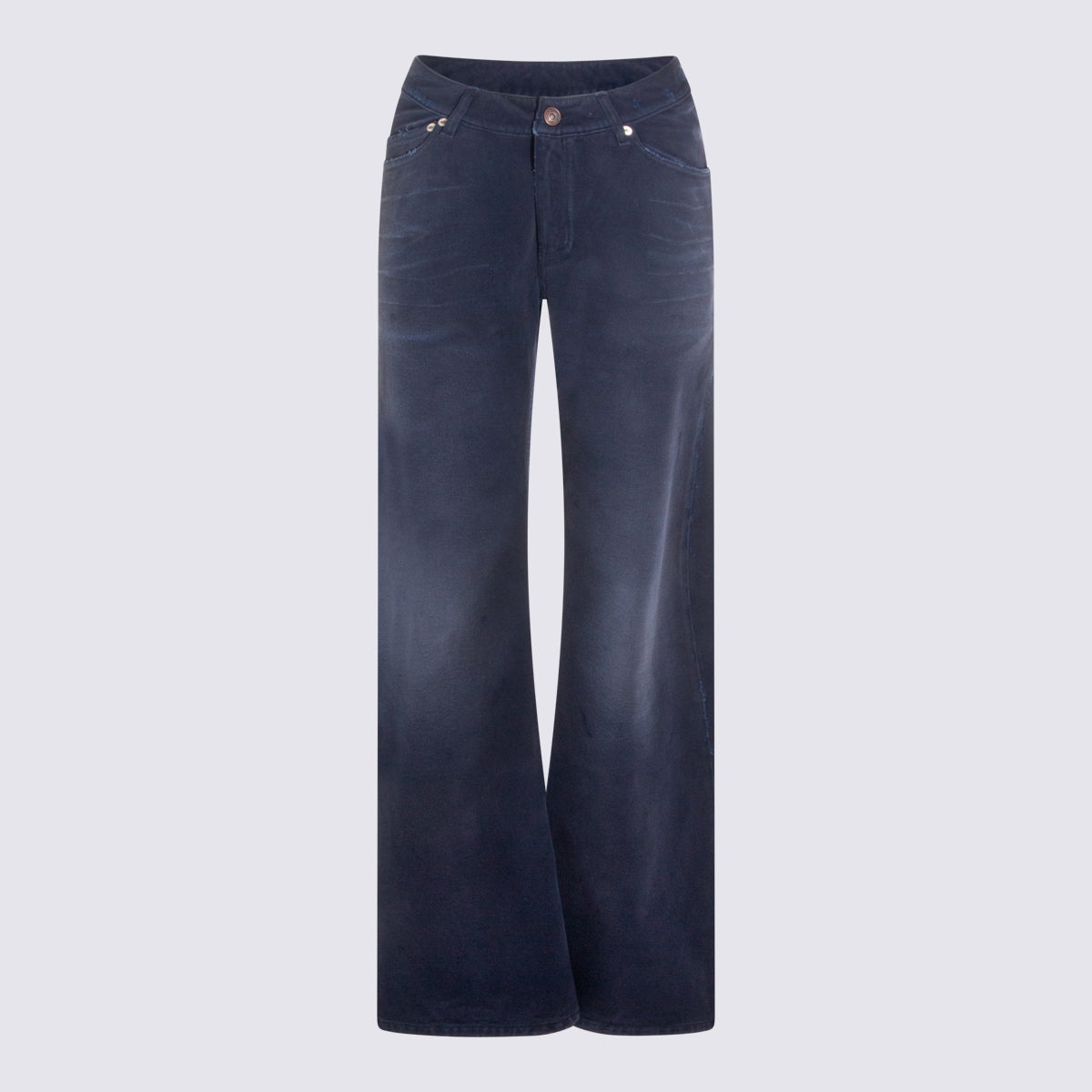 Balenciaga Jeans Dirty Dark Blue _co