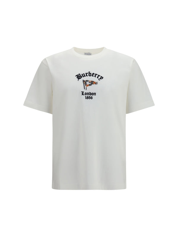 T-Shirt Check Cotton Chalk T-shirts