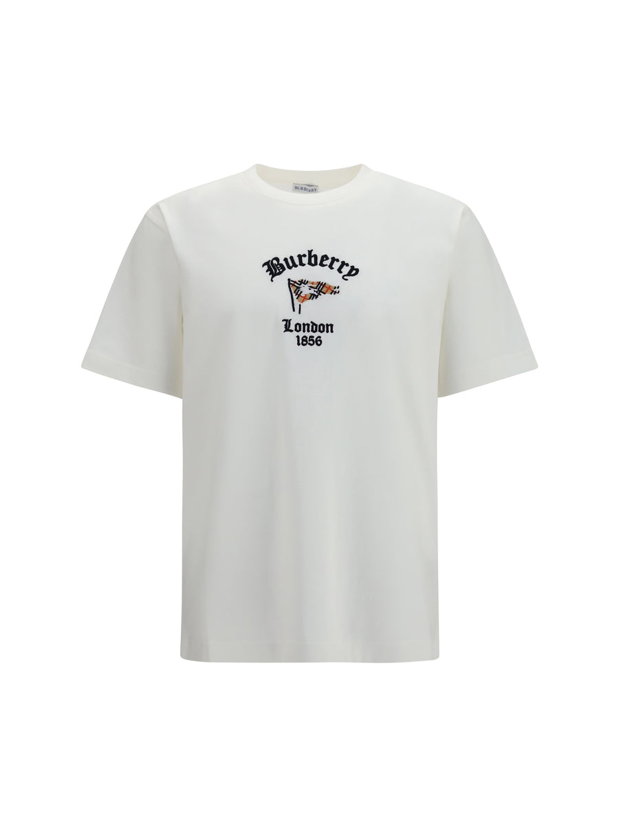 T-Shirt Check Cotton Chalk T-shirts