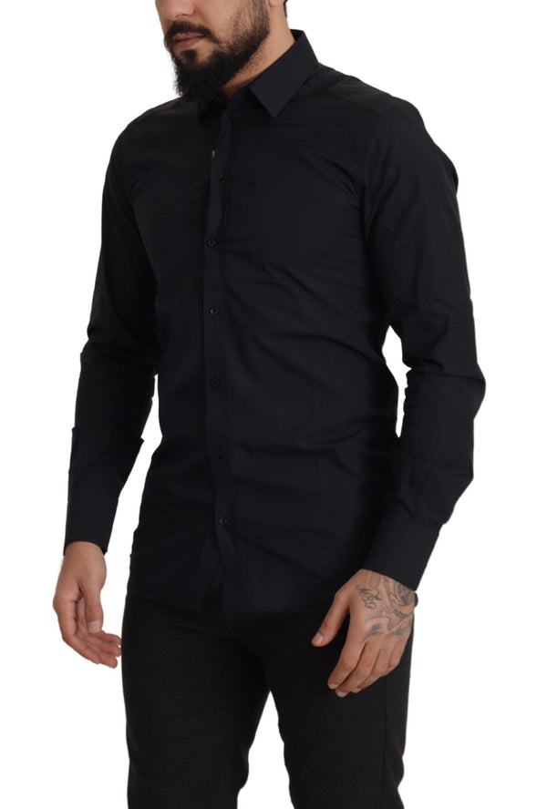 Dolce & Gabbana 100% Cotton dress shirt in black
