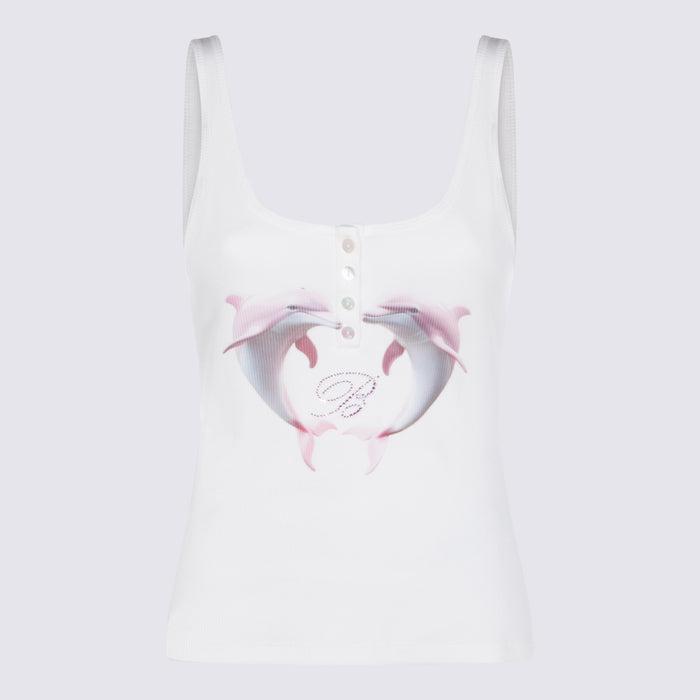 Blumarine Top Natural White _co Ea