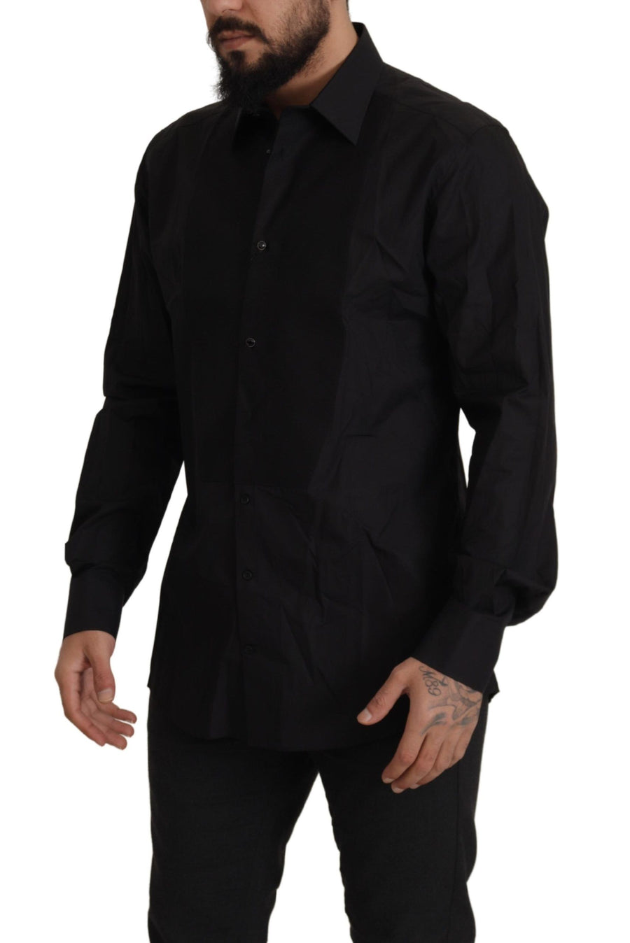 Dolce & Gabbana 100% Cotton dress shirt in black