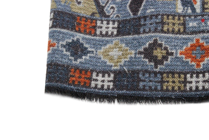 Kiton Scarfs Blue 100se
