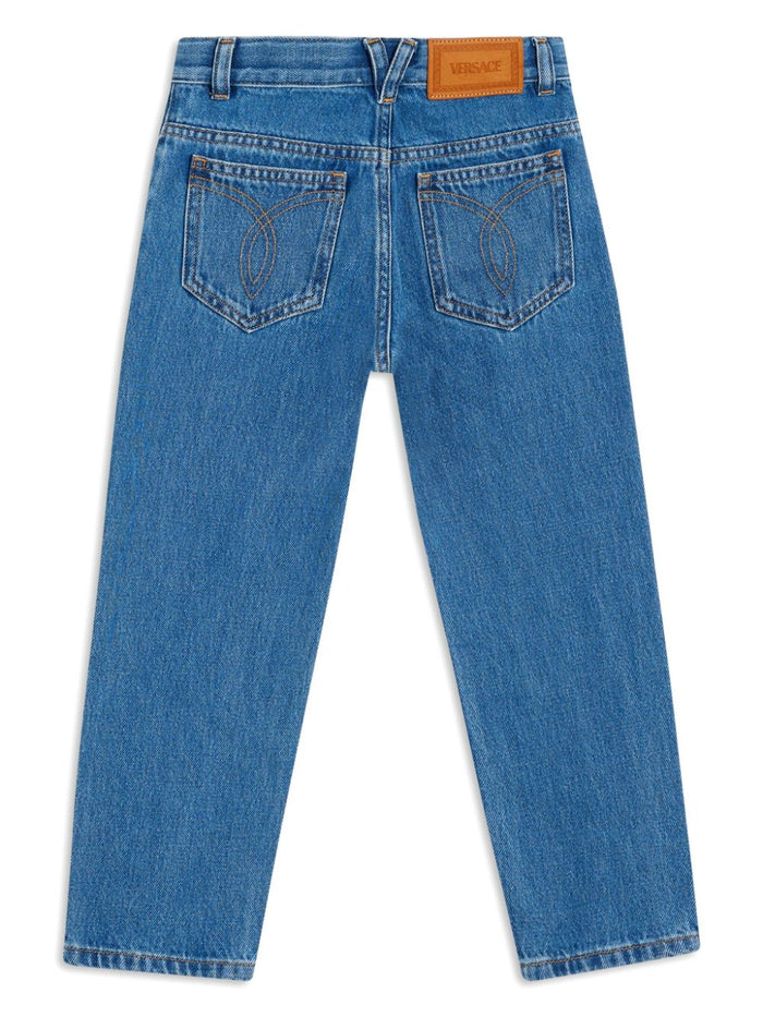 Versace Trousers Denim Cotone