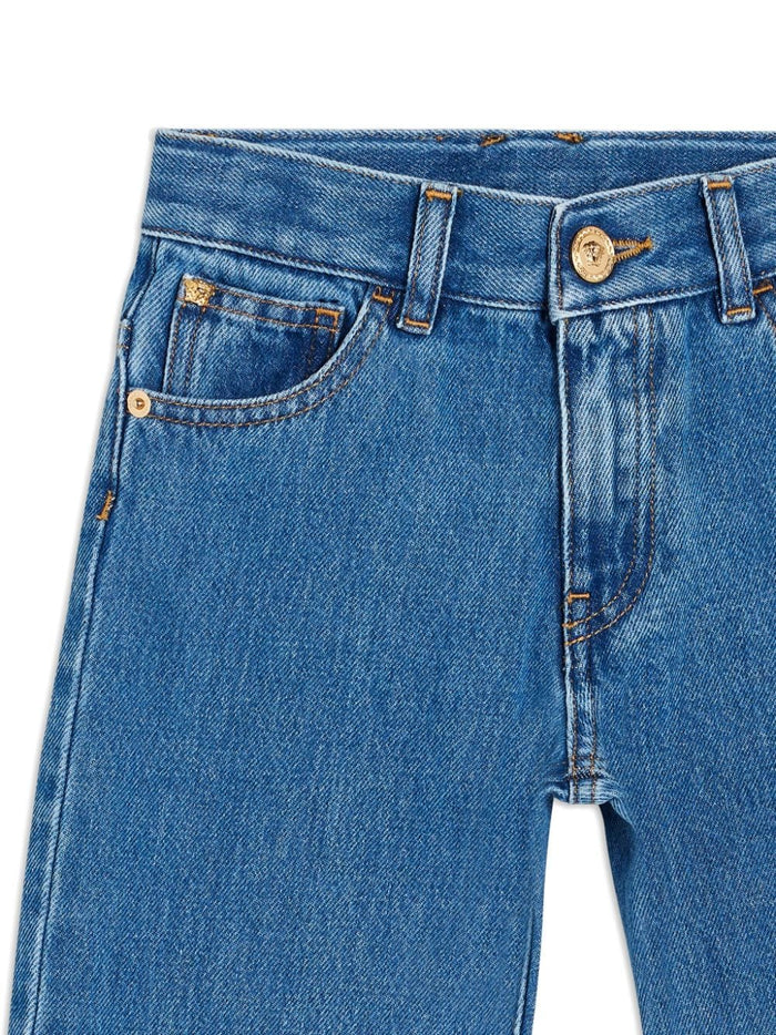 Versace Trousers Denim Cotone