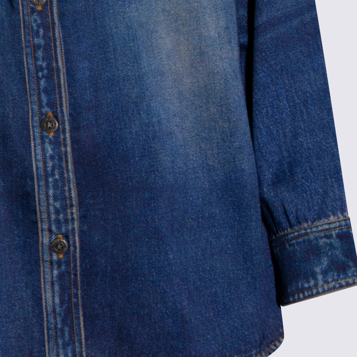 Golden Goose Shirts Blue _pl